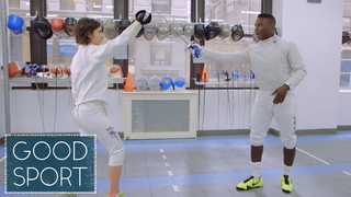 Watch Olympic Silver Medalist Daryl Homer School Us In Saber Fencing